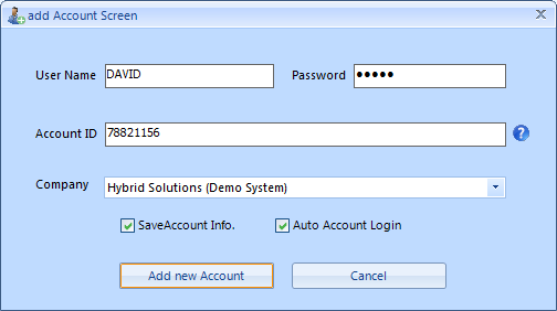 Add Account